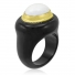 Raymond Mazza Black Onyx & White Agate Ring Raymond Mazza Black Onyx & White Agate Ring
