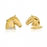 Bagh Design Horse Head Cufflinks in 18K Yellow Gold with Diamonds Bagh Design Horse Head Cufflinks in 18K Yellow Gold with Diamonds