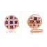 Bagh Designs 18K Rose Gold Mother of Pearl Cufflinks with Diamonds Bagh Designs 18K Rose Gold Mother of Pearl Cufflinks with Diamonds