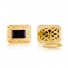 Bagh Designs Black Onyx 18K Yellow Gold Rectangular Cufflinks Bagh Designs Black Onyx 18K Yellow Gold Rectangular Cufflinks