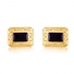Bagh Designs Black Onyx 18K Yellow Gold Rectangular Cufflinks Bagh Designs Black Onyx 18K Yellow Gold Rectangular Cufflinks