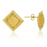 Gemlily Curated Italian Hollow Form 18K Yellow Gold Earrings Gemlily Curated Italian Hollow Form 18K Yellow Gold Earrings