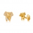 Bagh Designs Elephant Cuff Links with Diamonds in 18K Yellow Gold Bagh Designs Elephant Cuff Links with Diamonds in 18K Yellow Gold