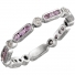 GemLily Curated Pink Sapphire and Diamond Eternity Band 