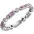 GemLily Curated Pink Sapphire and Diamond Eternity Band GemLily Curated Pink Sapphire and Diamond Eternity Band