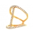 GemLily Curated Rose Gold French Pave Diamond Fashion Ring GemLily Curated Rose Gold French Pave Diamond Fashion Ring