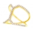 GemLily Curated French Pave Diamond Fashion Ring 14K Yellow Gold GemLily Curated French Pave Diamond Fashion Ring 14K Yellow Gold