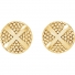 GemLily Granulated Domed Button Earrings in 14K Yellow Gold GemLily Granulated Domed Button Earrings in 14K Yellow Gold