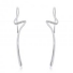 GemLily Curated 14K White Gold Diamond Wave Earrings GemLily Curated 14K White Gold Diamond Wave Earrings