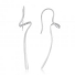 GemLily Curated 14K White Gold Diamond Wave Earrings GemLily Curated 14K White Gold Diamond Wave Earrings