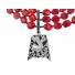 Henry Elfering "Griffin" Pendant with Black Onyx and Coral Beads Henry Elfering "Griffin" Pendant with Black Onyx and Coral Beads