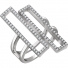 GemLily Curated Rectangle Geometric Ring with Diamonds GemLily Curated Rectangle Geometric Ring with Diamonds