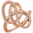 GemLily Curated Freeform Ring in 14K Rose Gold with Diamonds GemLily Curated Freeform Ring in 14K Rose Gold with Diamonds