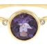 Amethyst Bezel Ring With Accent Diamonds Amethyst Bezel Ring With Accent Diamonds