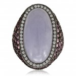 Leonardo Chalcedony and Pink Sapphire Ring