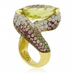 Leonardo Lemon Citrine Cocktail Ring